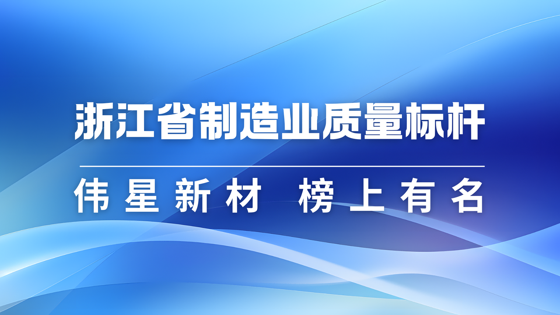 ag尊龙链接新材获评2024年浙江省制造业质量标杆